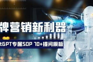 品牌营销新利器：ChatGPT专属SOP，70+提问模板【文档】